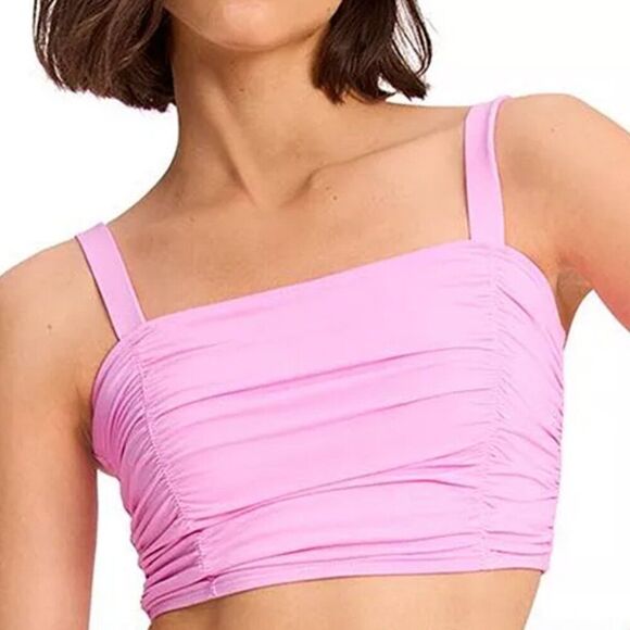 kate Spade New York Shirred Bikini Top Size Large - Picture 1 of 3